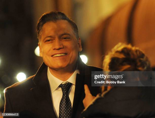 Holt McCallany is seen on the set of "Ways & Means" on January 30, 2021 in Montclair, N.J.