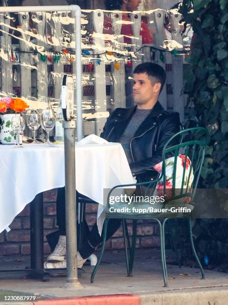 Charlie Carver is seen on January 30, 2021 in Los Angeles, California.