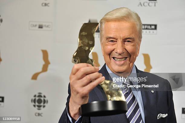 Winner of the Gordon Sinclair Award for Broadcast Journalism Lloyd Robertson attends the 26th Annual Gemini Awards - Industry Gala at the Metro...