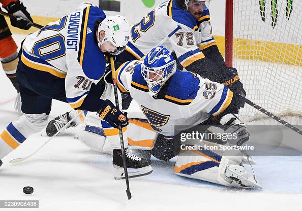 NHL: JAN 31 Blues at Ducks NHL: JAN 31 Blues at Ducks