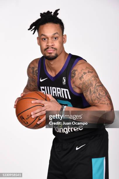 McDaniels of the Greensboro Swarm poses for a portrait during NBA G League Content Day on February 1, 2021 at Northwest Pavilion in Orlando, Florida....