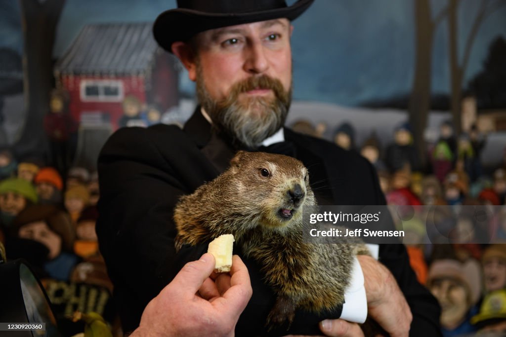 Annual Groundhog's Day Tradition In Punxsutawney, Pennsylvania Will Take Place Without The Usual Crowd