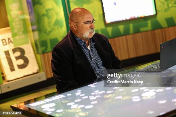 Merv Hughes conducts a press conference via Zoom during the Announcement of an induction into the Australian Cricket Hall of Fame at Melbourne...