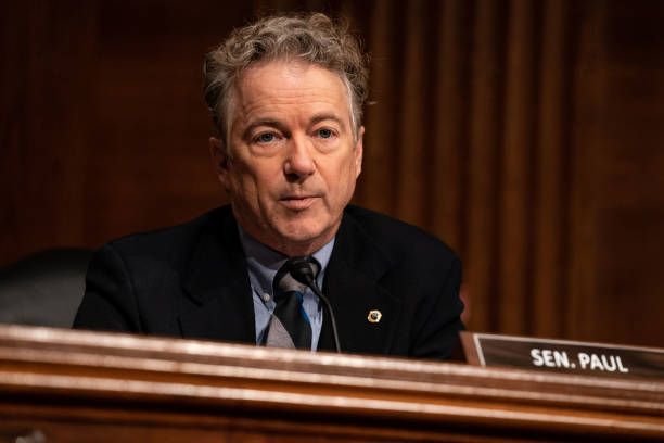 Senator Rand Paul, speaks during a hearing with the Senate Health, Education, Labor, and Pensions committee to examine the nomination of Miguel A....