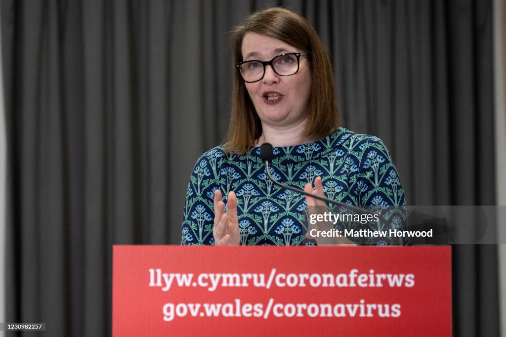 Education minister Kirsty Williams holds Coronavirus press conference