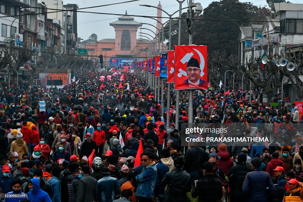 NEPAL-POLITICS-RALLY
