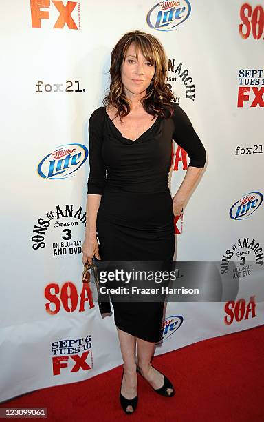 Actress Katey Sagal arrives at the Screening of FX's "Sons Of Anarchy" Season 4 Premiere at ArcLight Cinemas Cinerama Dome on August 30, 2011 in...