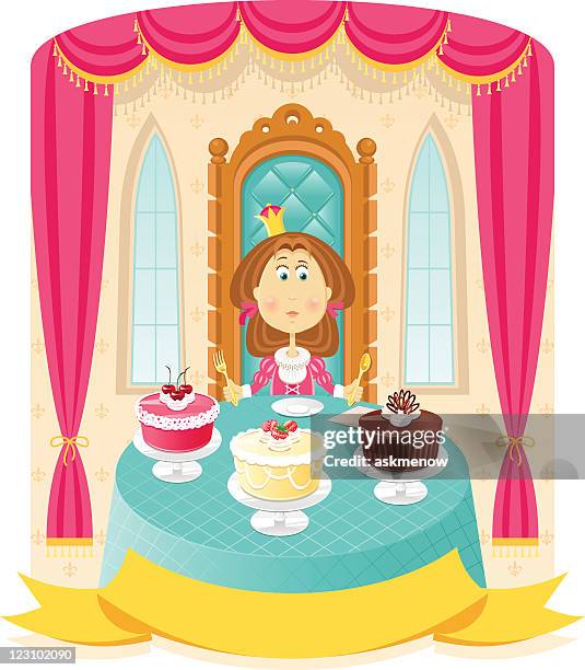 birthday princess - princess-castle-background stock illustrations