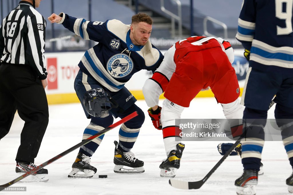 Carolina Hurricanes v Columbus Blue Jackets