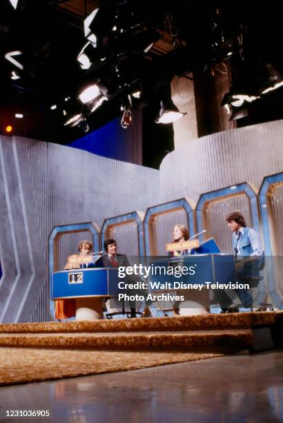 Terry Davis, Tony Craig, Genie Francis, Richard Dean Anderson, behind the scenes, making of the ABC tv game show series 'The $20,000 Pyramid', ABC's...