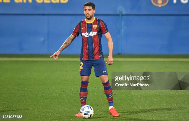 Matheus Pereira during the match between FC Barcelona B and FC Andorra, club owned by Gerard Pique and trained by Eder Sarabia, who was Quique...
