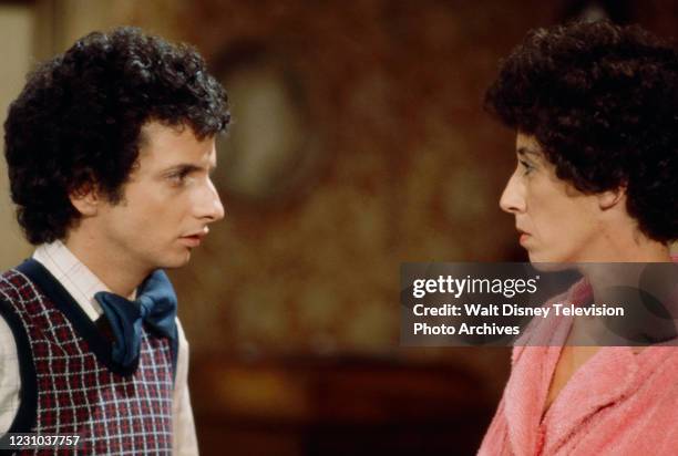 Ron Palillo, Helen Travolta appearing in the unaired pilot for the ABC tv series 'Horshak'.