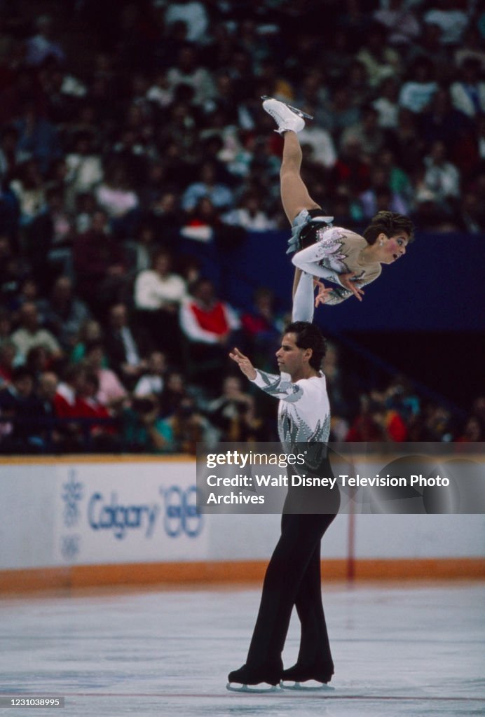 Isabelle Brasseur, Lloyd Eisler Competing In The 1988 Winter Olympics