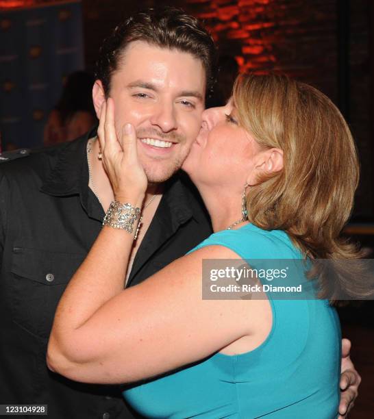 Singer/Songwriter Chris Young and Mom/Business Manager Becky Harris at Chris Young's NEON jubilee celebration. Celebrating the recent release of...