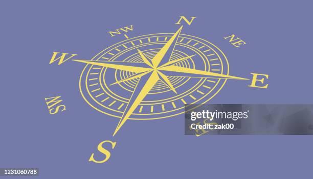 compass icon - sailor captain stock illustrations