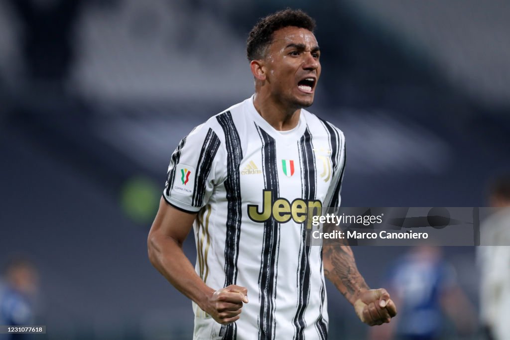 Danilo Luiz da Silva of Juventus Fc celebrate during the Coppa Italia ...