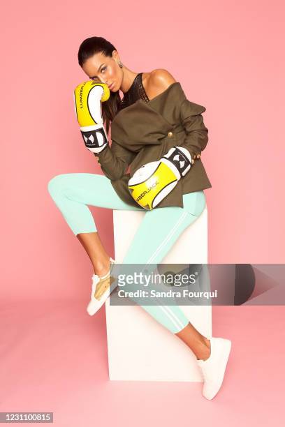 Model Jade Foret Lagardère poses for a portrait on April 12, 2018 in Paris, France.