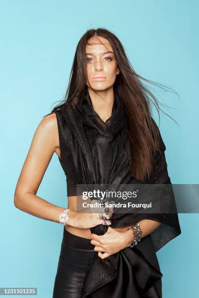 Model Jade Foret Lagardère poses for a portrait on April 12, 2018 in Paris, France.