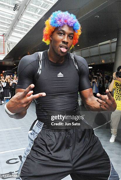 Pro Basketball player Dwight Howard attends Adidas Crazy Light Challenge event at Roppongi Hills on August 31, 2011 in Tokyo, Japan.