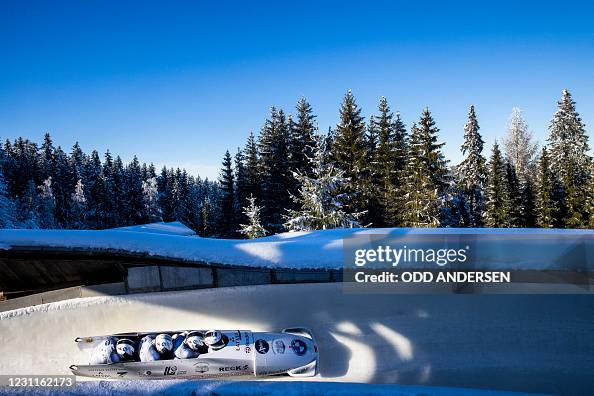 Davis Springis Latvia's team Oskars Kibermanis, Davis Springis, Matiss Mikniss and ...