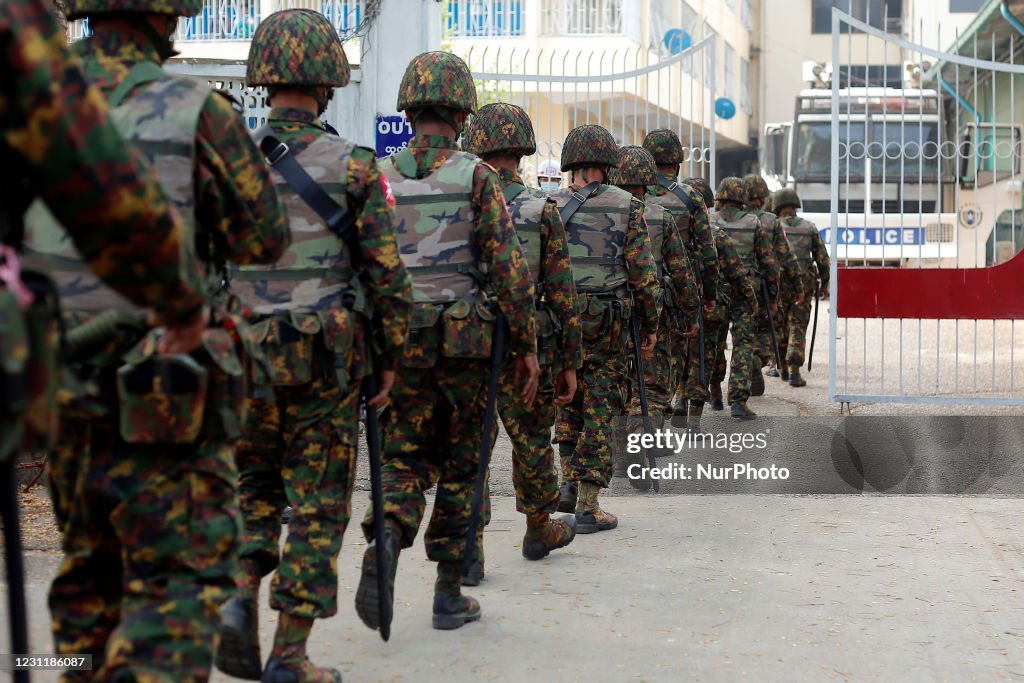 Protests Continue Despite Military Vehicles Presence