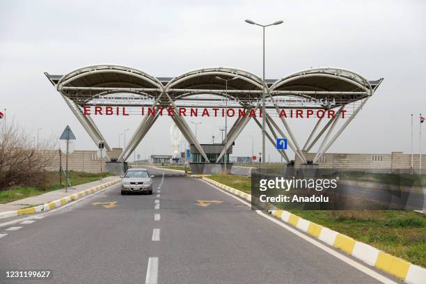 View of the Erbil International Airport after flights restarted, following a rocket attack outside the international airport, in Erbil, Iraq on...