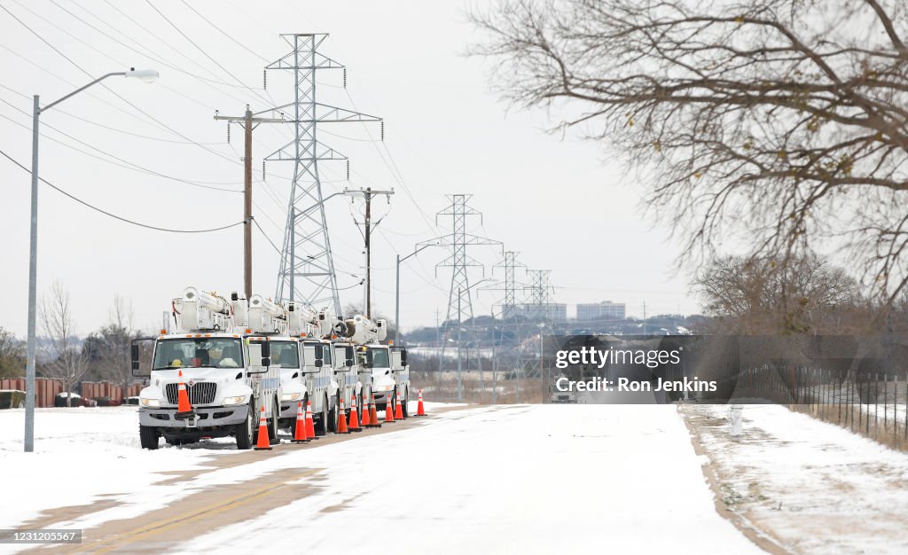 Winter Storm Uri Brings Ice And Snow Across Widespread Parts Of The Nation