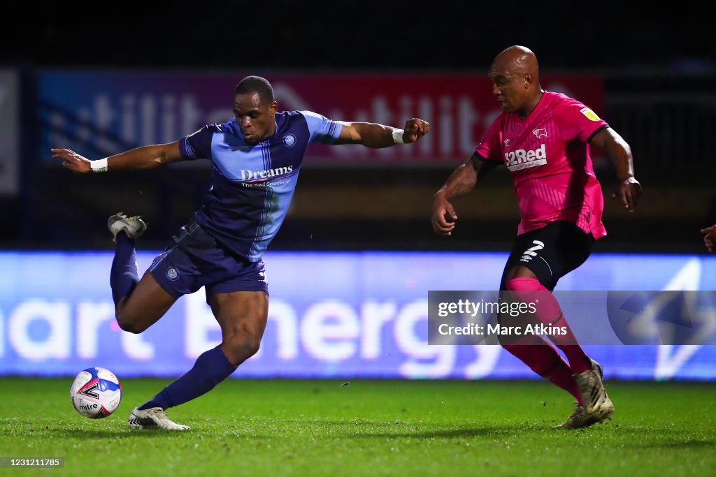 Wycombe Wanderers v Derby County - Sky Bet Championship