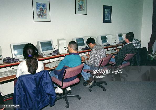 1998 Computer User Picture taken early November 1998 of people using computers in an ...