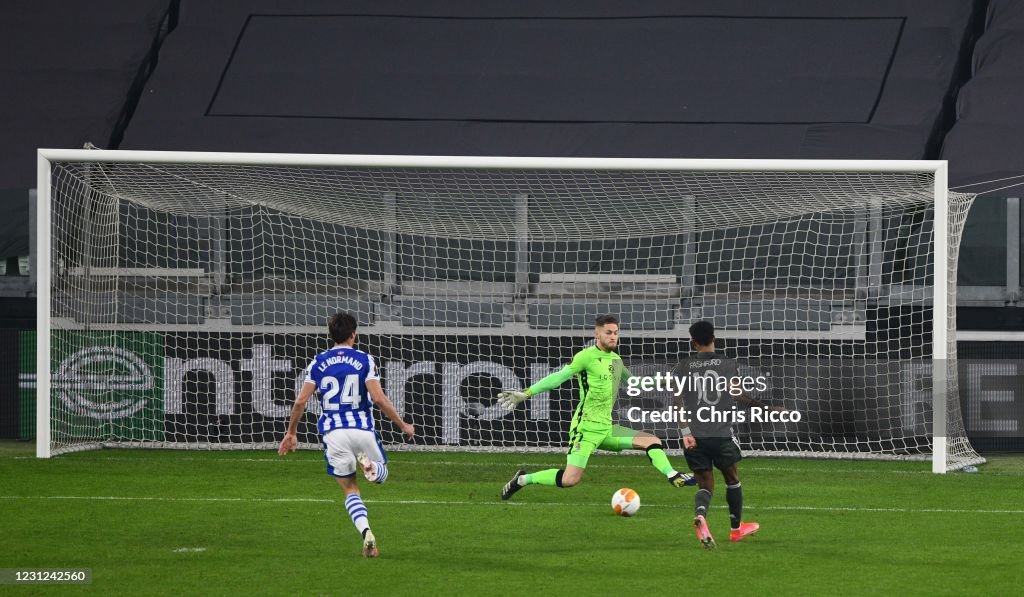 Real Sociedad v Manchester United - UEFA Europa League Round Of 32 Leg One