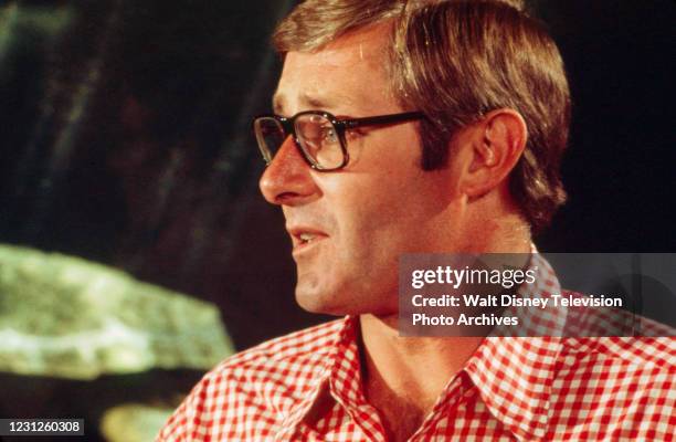 Peter Benchley being interviewed on the ABC News special 'Shark ... Terror, Death, Truth'.