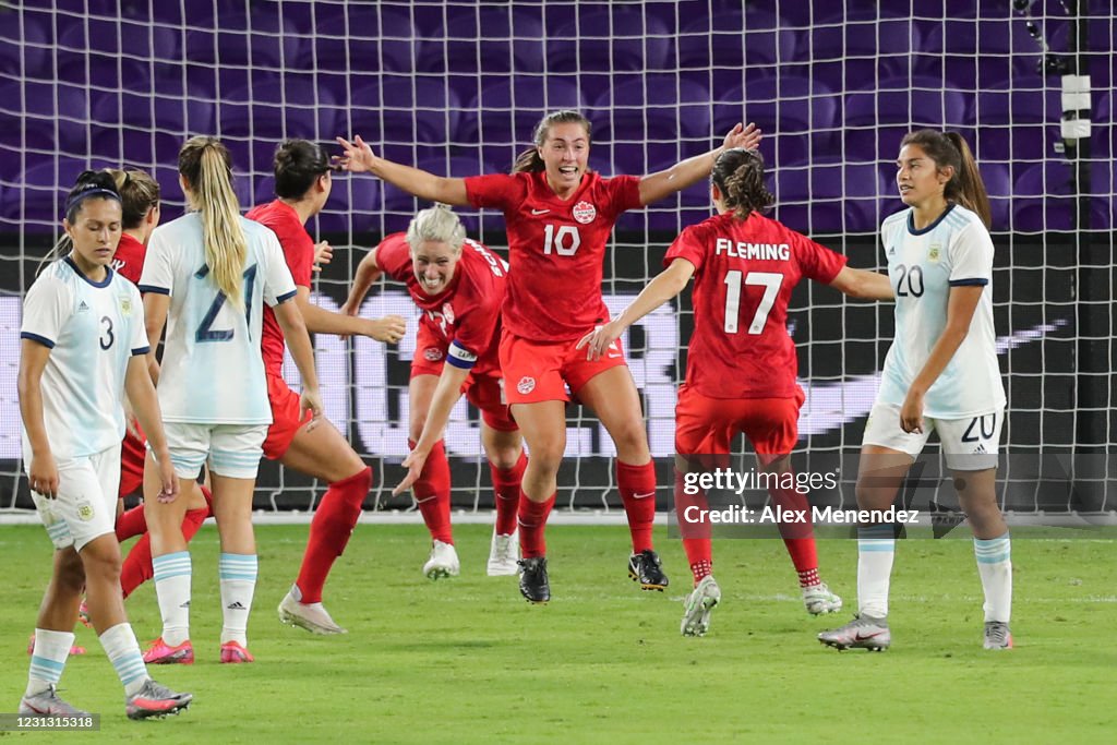 2021 SheBelieves Cup - Argentina v Canada