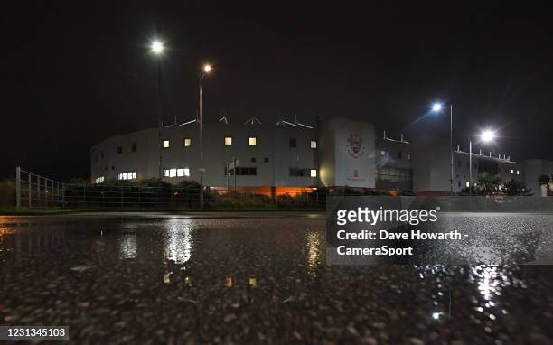General view of Bloomfield Road home of Blackpool during the Sky Bet League One match between Blackpool and Doncaster Rovers at Bloomfield Road on...