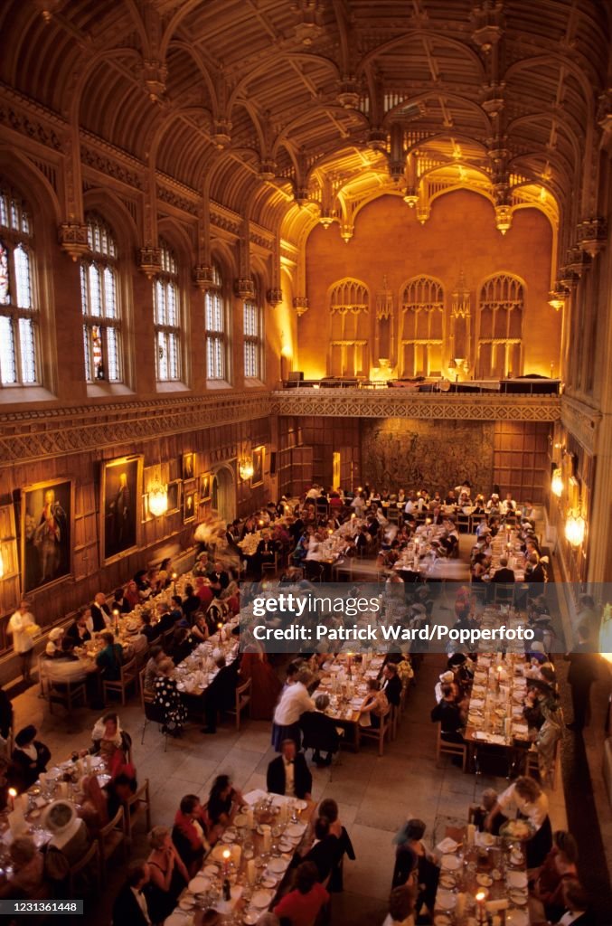 The dining hall of King's College, Cambridge University used for a ...