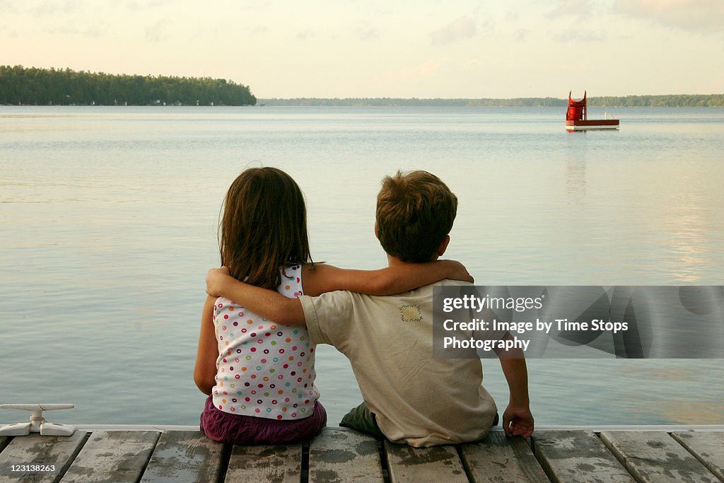 On dock