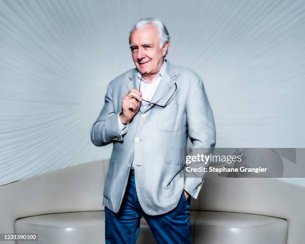 Chef Alain Ducasse poses for a portrait on November 16, 2019 in Paris, France.