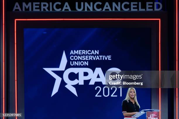 Pam Bondi, former Florida attorney general, speaks during the Conservative Political Action Conference in Orlando, Florida, U.S., on Friday, Feb. 26,...