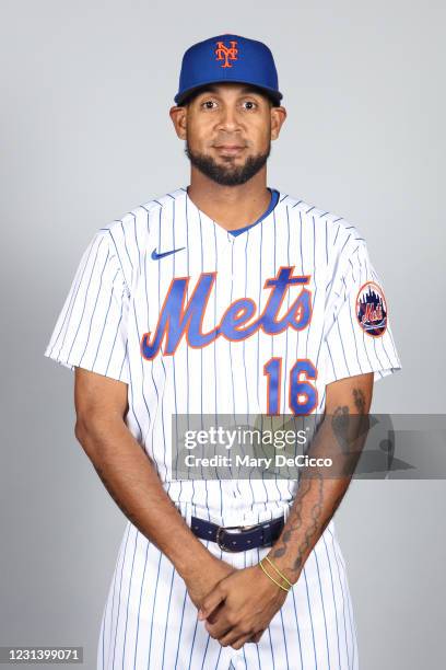 José Martínez of the New York Mets poses during Photo Day on Thursday, February 25, 2021 at Clover Park in Port St. Lucie, Florida.