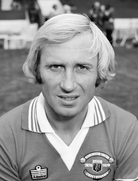 Jimmy Greenhoff of Manchester United at Old Trafford in Manchester, England, circa August 1978.
