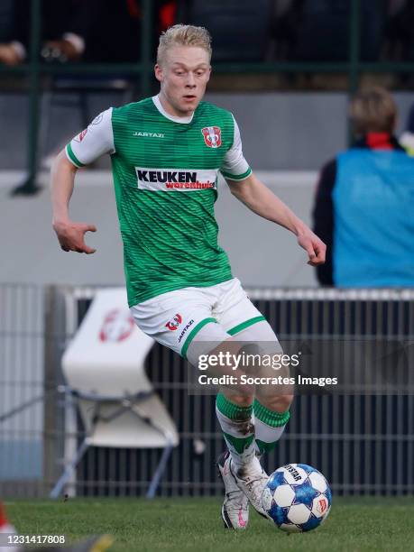 Thomas Poll of FC Dordrecht during the Dutch Keuken Kampioen Divisie match between FC Dordrecht v Helmond Sport at the Riwal Hoogwerkers Stadium on...