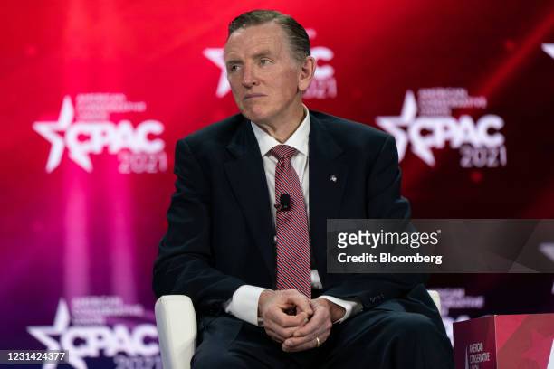 Representative Paul Gosar, a Republican from Arizona, listens during a panel discussion at the Conservative Political Action Conference in Orlando,...