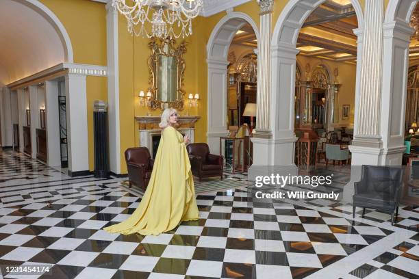 Emerald Fennell prepares for the 78th Golden Globe Awards at Claridge's Hotel on February 28, 2021 in London, England. Emerald Fennell was nominated...