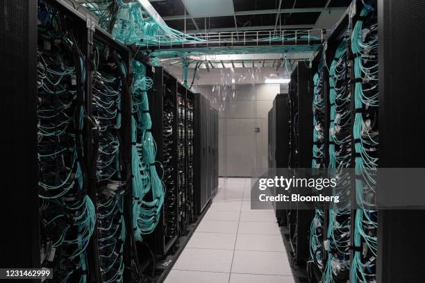 The Comet petascale supercomputer at the San Diego Supercomputer Center at the University of California San Diego in San Diego, California, U.S., on...