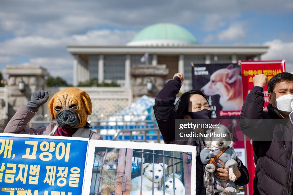 Protest For Enactment Of Anti-slaughter Laws For Dogs And Cats