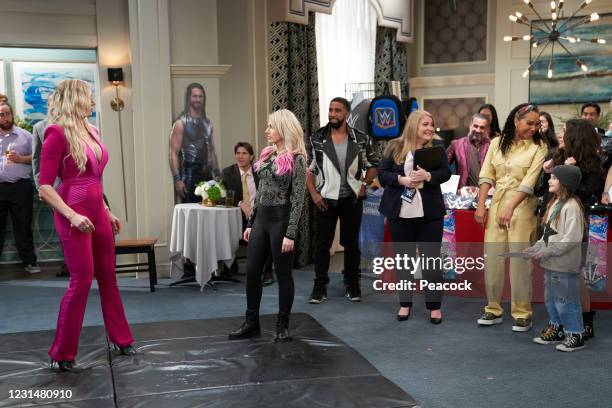 The Look of Daniel" Episode 106 -- Pictured: Charlotte Flair, Alexis Bliss, Ami Foster as Margaux, Cherie Johnson as Cherie, Soleil Moon Frye as...