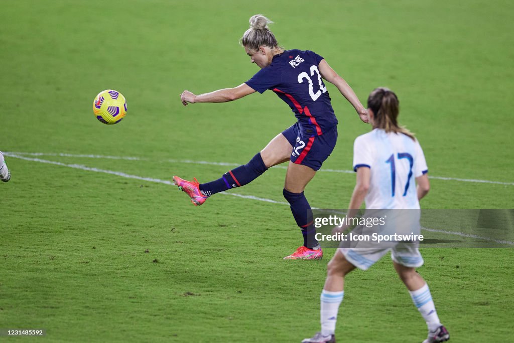 SOCCER: FEB 24 SheBelieves Cup - USA v Argentina
