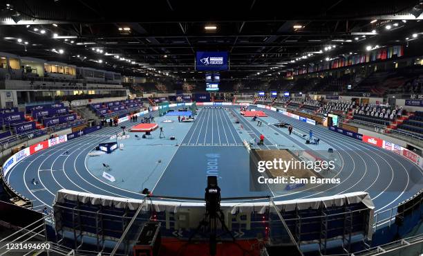 Torun , Poland - 3 March 2021; A general view of the Arena Torun ahead of the European Indoor Athletics Championships at Arena Torun in Torun, Poland.