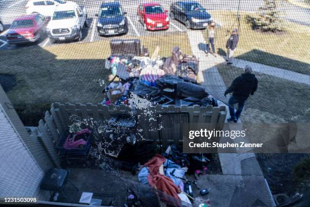 Items are removed from a home during an eviction in the unincorporated community of Galloway on March 3, 2021 west of Columbus, Ohio. Property...