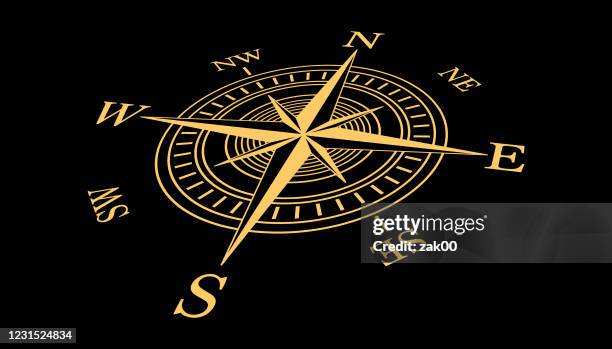 compass icon - drawing compass stock illustrations