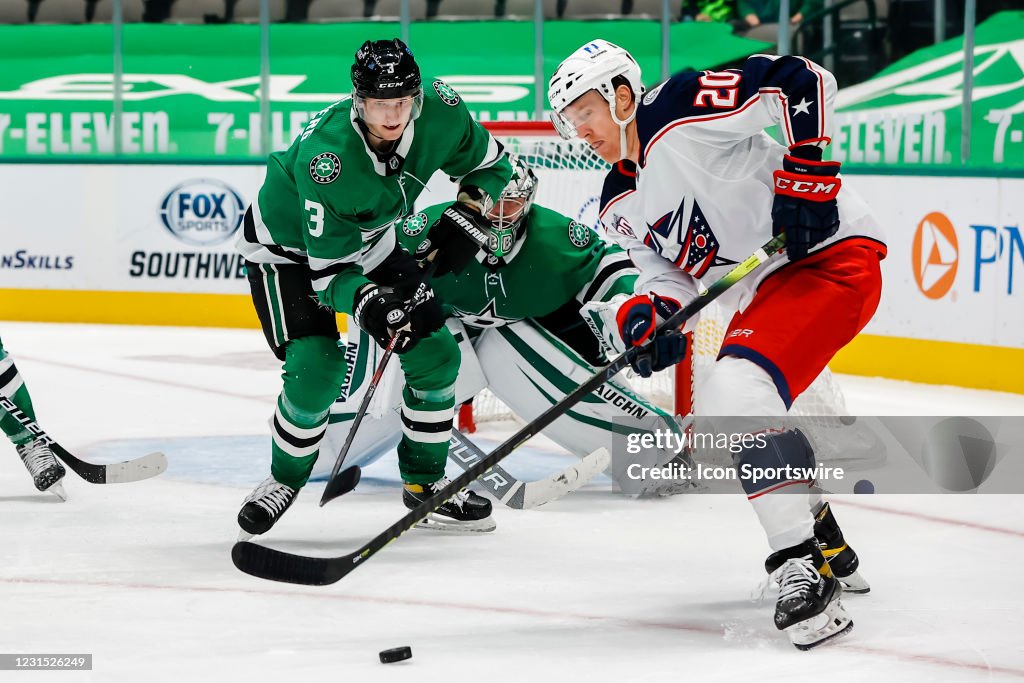 NHL: MAR 04 Blue Jackets at Stars